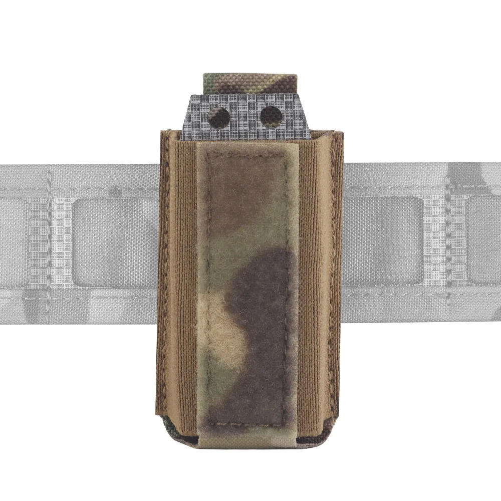 Molle táctico de 9mm para revista de pistola, bolsa individual de liberación rápida para caza, Airsoft, estilo UG, soporte para linterna, funda para cuchillo - imagen 5