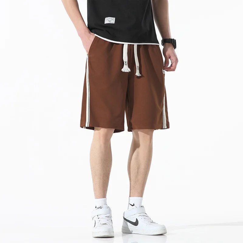 Pantalones cortos deportivos informales para hombre, Shorts de baloncesto holgados a la moda, ropa de calle de Hip Hop, Vintage, Verano - imagen 4