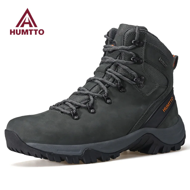 HUMTTO-Botas de senderismo al aire libre para hombre, botas de caza impermeables, botines tácticos de combate en el desierto, zapatillas para caminar y trekking - imagen 3