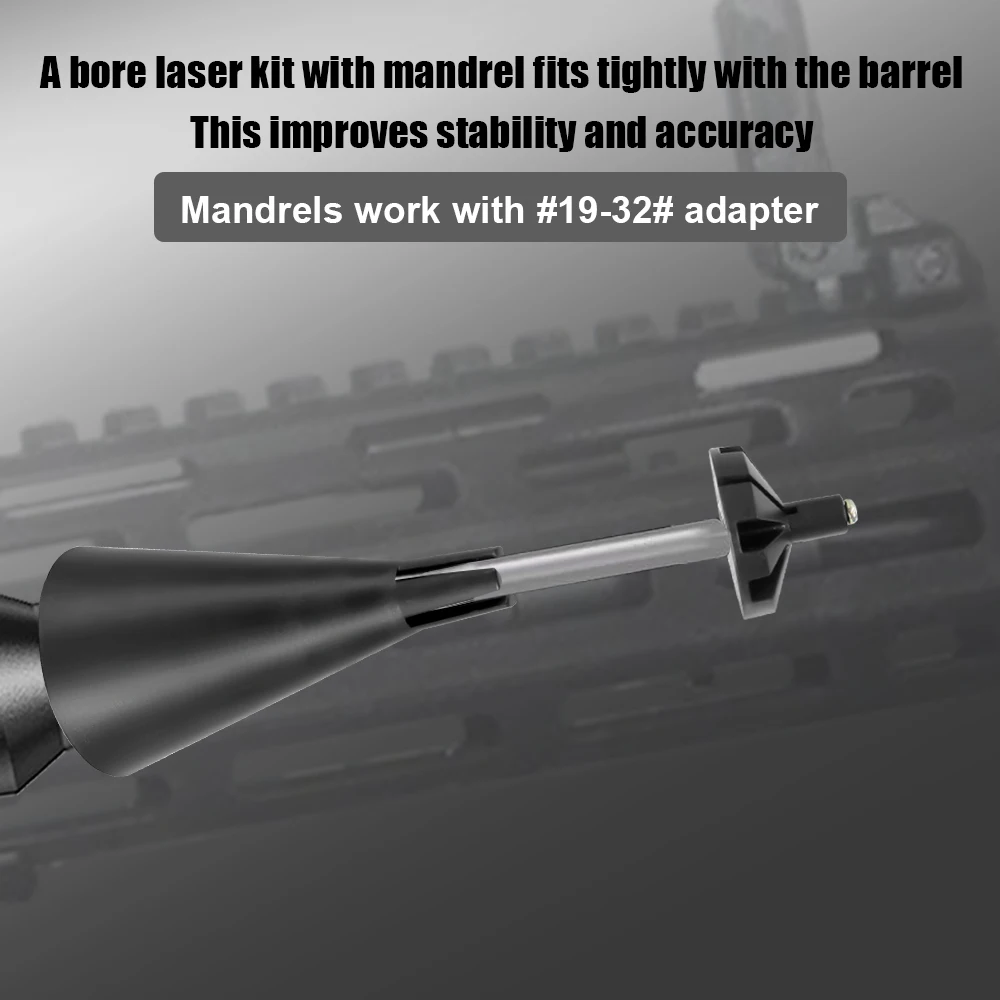 33 Uds. Adaptadores de mira de orificio láser para calibres.17 a 12GA juego de adaptadores de puntero de orificio cabezales adaptadores de puntero láser multicalibre - imagen 2