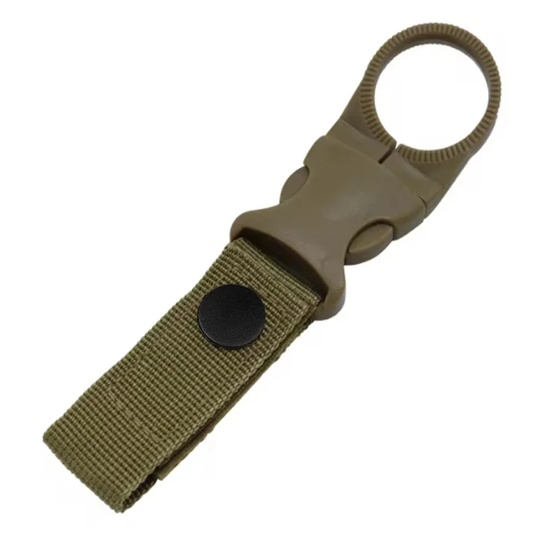 Gancho de hebilla de correas, soporte para botella de agua, Clip de nailon para exteriores EDC, mosquetón para escalar, cinturón, colgador de mochila, mosquetón para campamento, Clip para cinturón - imagen 4
