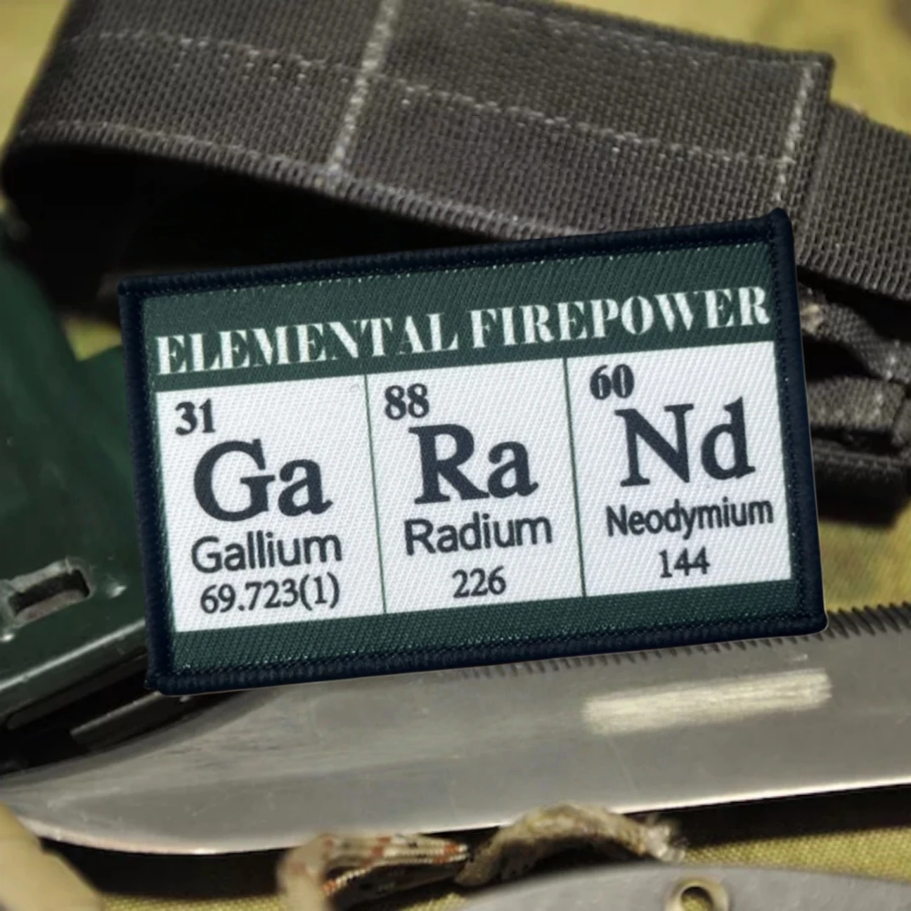 Parches impresos con insignia de moral de poder de fuego elemental para ropa, apliques personalizados militares tácticos, pegatinas para mochila con gancho y bucle - imagen 4