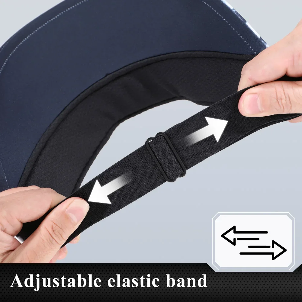 Sombrero de verano para hombre, para correr al aire libre, senderismo, tenis, Golf, playa, absorbente, transpirable, diadema deportiva, tapa vacía, visera de protección solar - imagen 5