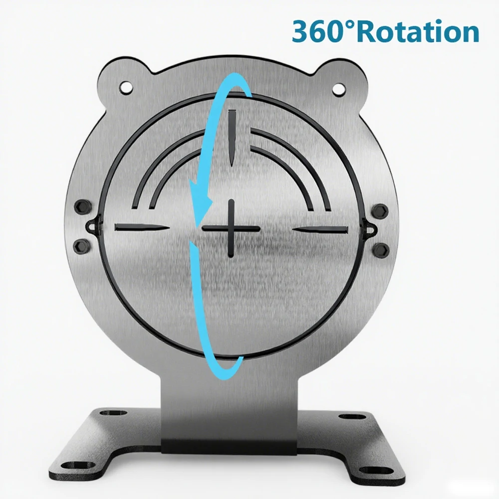 Objetivo de tiro de metal 360 ° Objetivo giratorio, objetivo oscilante giratorio para pistola Airsoft BB, entrenamiento de tiro de Paintball