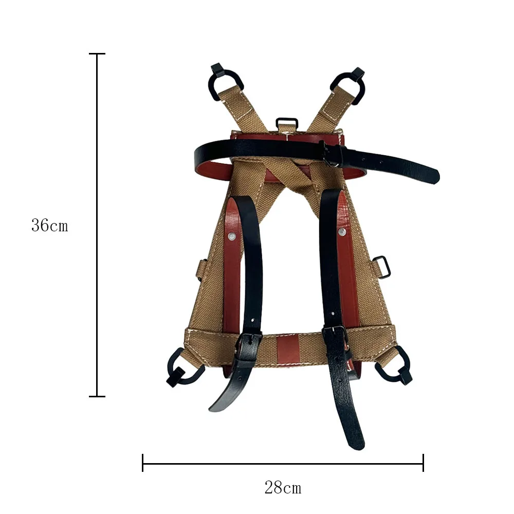 WW 2 Alemania equipo combinado de marco A usado con cinturón tipo Y mochila de cuero alemán - imagen 3