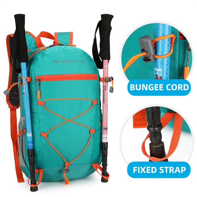 Mochila de escalada plegable de gran capacidad para senderismo, ciclismo, montar, montañismo, mochila ligera de viaje para deportes al aire libre - imagen 5