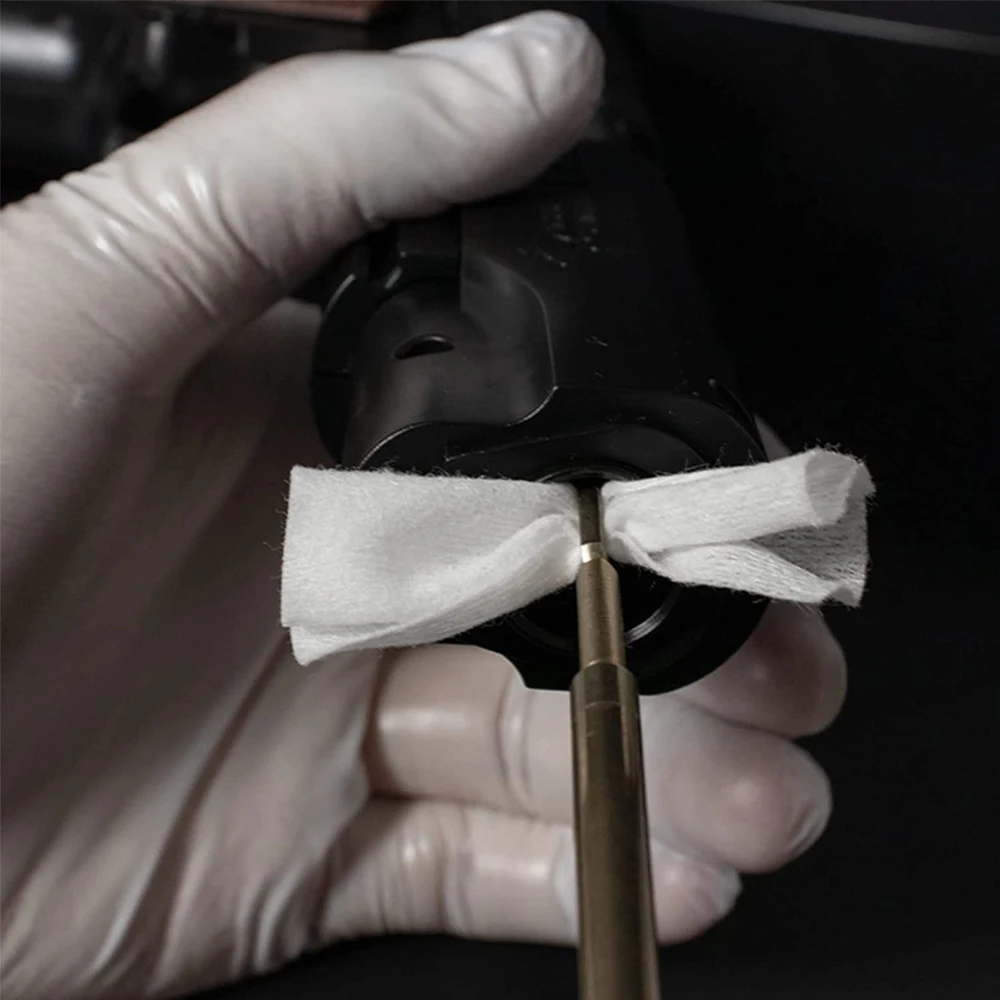 200/400/600 Uds parches de limpieza de pistola Rifle paño limpio pistola herramienta de limpieza de pistola altamente absorción de agua algodón - imagen 5