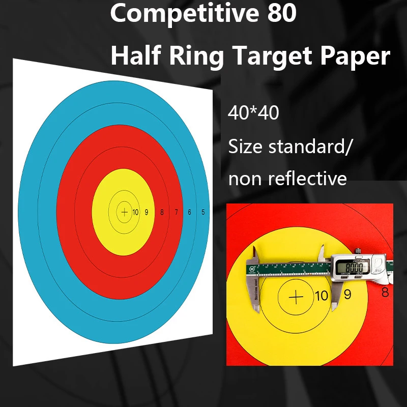 5/10 Uds 40x40cm tiro objetivo papel flecha arco ejercicio deportes tirachinas caza tiro accesorios entrenamiento duradero - imagen 4