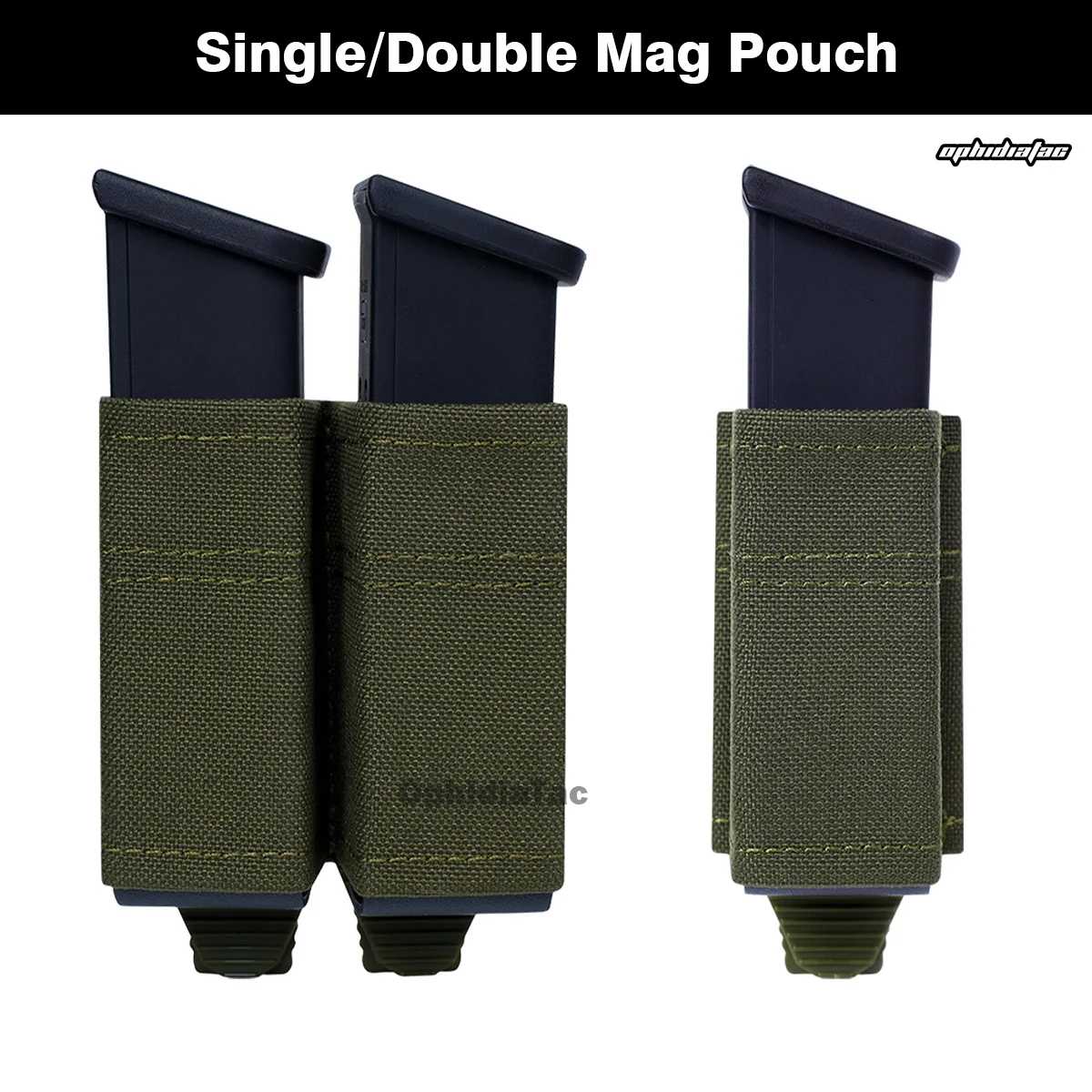 Bolsa táctica para revistas y pistola, bolsa individual rápida de 9MM, soporte doble para Airsoft de caza con Clip de soporte de nailon