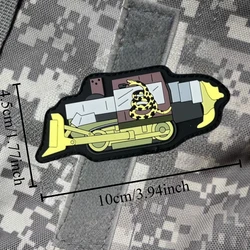 Killdozer Gadsden – Parche táctico 3D PVC gancho y bucle