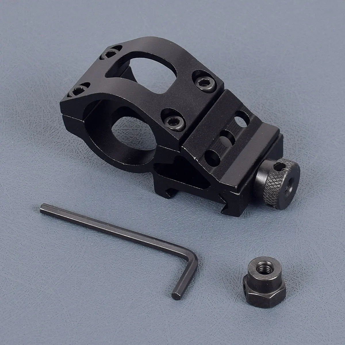 45 °   Soporte de alcance para linterna de grado, Base de liberación rápida QD para tubos de 25,4/30mm, riel Picatinny de 20mm, accesorios para pistola de caza - imagen 5