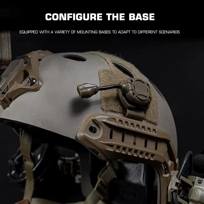 Luz casco MPLS IR LED – Montaje riel táctico para airsoft y caza - imagen 2