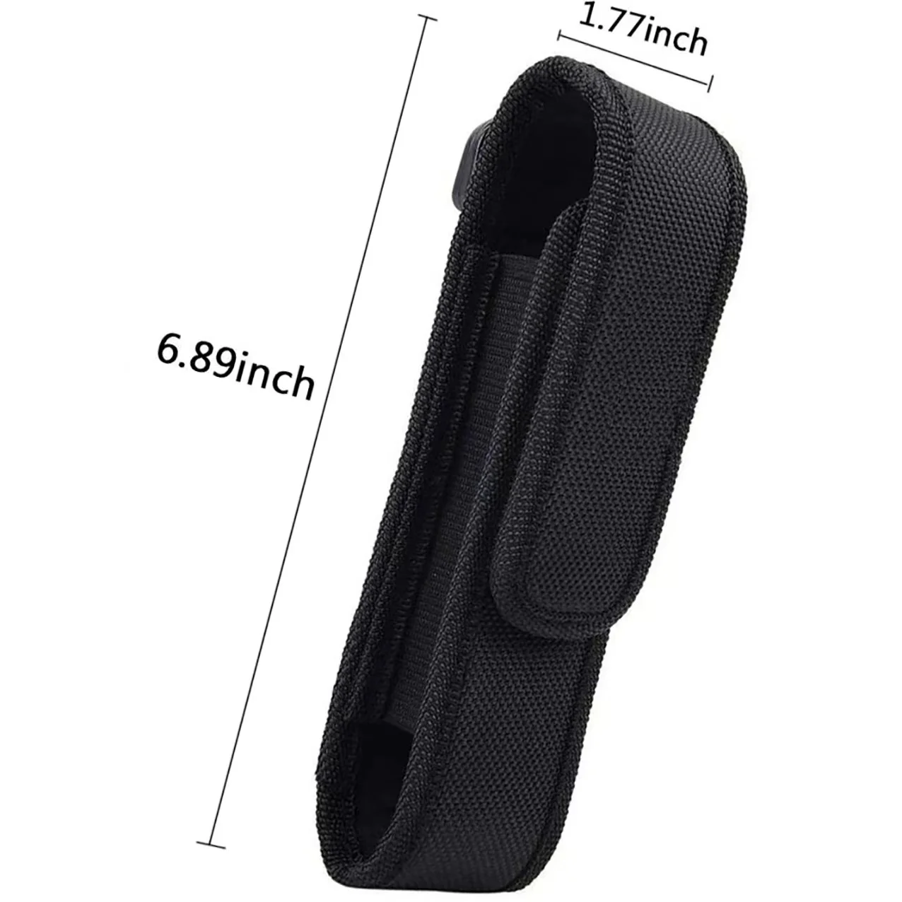 Funda táctica Molle para linterna LED, cinturón de servicio, estuche de transporte, multiherramienta para policía militar, caza y Camping - imagen 5