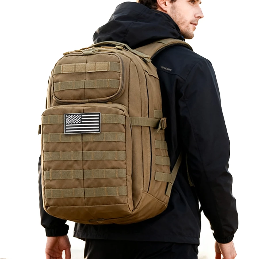 YAKEDA Mochila para deportes al aire libre, bolsa de senderismo para hombres y mujeres, multifuncional, resistente al desgaste, transpirable, gran capacidad