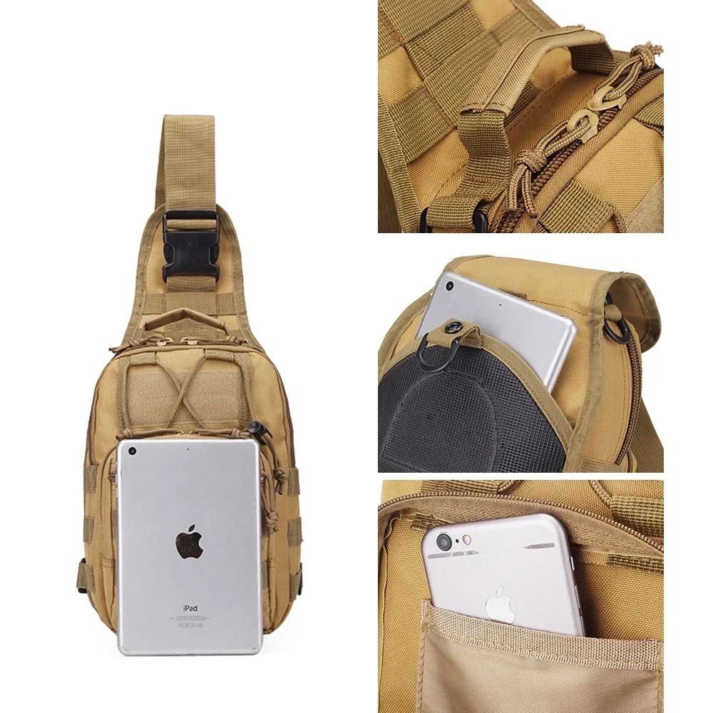 Mochila de hombro táctica Rover EDC, bandolera CCW para exteriores, impermeable, para senderismo, Camping, bolsa de rango oculto, mochila de caza - imagen 5