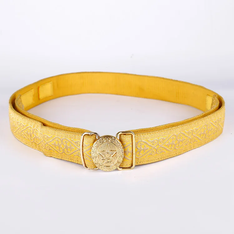 Cinturón táctico ruso 14/17, cinturón de vestir para oficiales de servicio público del ejército ruso y la Fuerza Aérea de seda con hebilla de latón - imagen 4