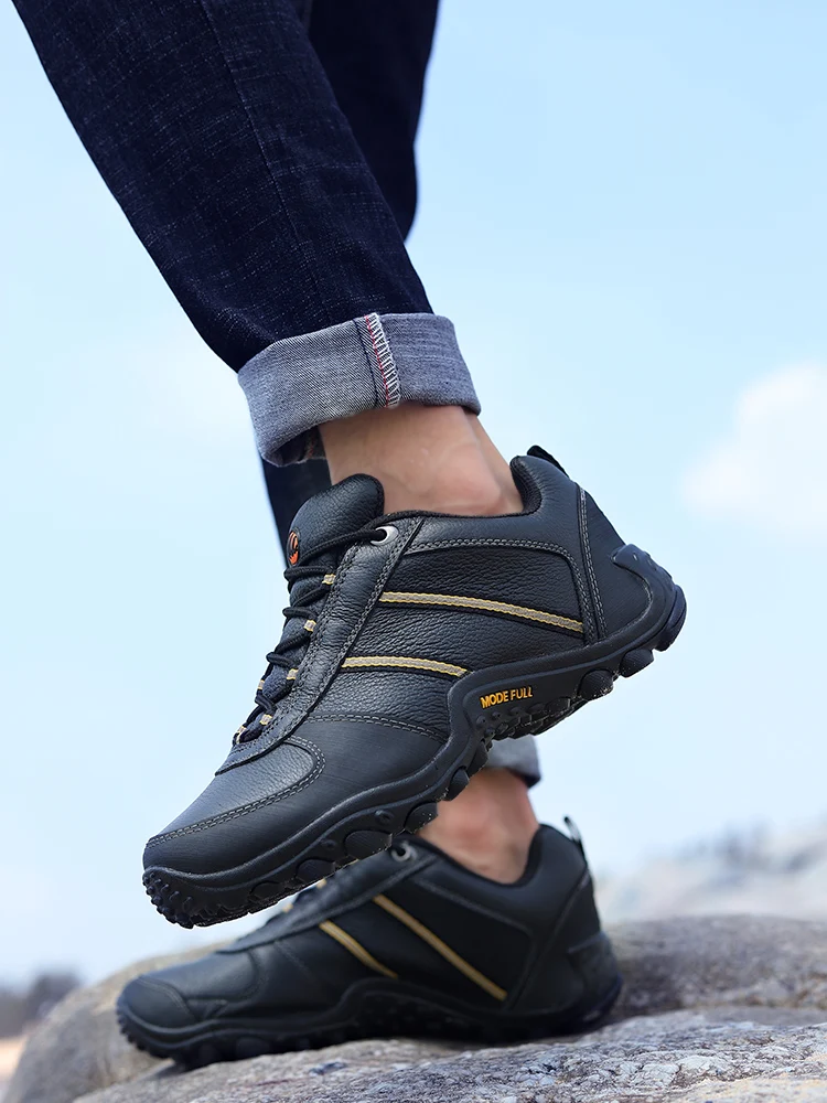 MERRTO botas trekking impermeables piel vaca hombre - imagen 5