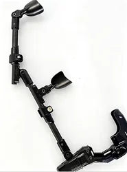 Soporte para Control de Pistola de Juego VR, Plataforma de Disparo de Doble Mango Ajustable, Construcción de Fibra de Carbono, Ligero y Portátil