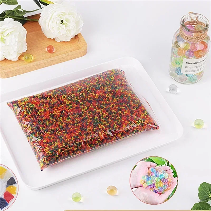 20000 Uds. De barro de cristal para el suelo, juguetes para niños, cuentas de agua, bolas de Ydrogel Orbiz para cultivo en agua, planta de Gel, decoración Ome, bola de agua para crecimiento 50% - imagen 2