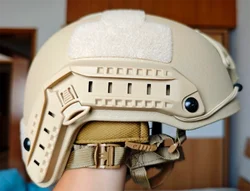 Casco balístico táctico IIIA FAST PE de corte alto con suspensión Wendy