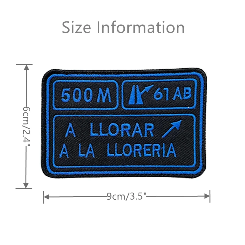 Parches bordados A DAR POR CULO A TU CASA, rayas, insignia militar táctica de España, soporte de gancho o planchado para mochilas de ropa - imagen 5