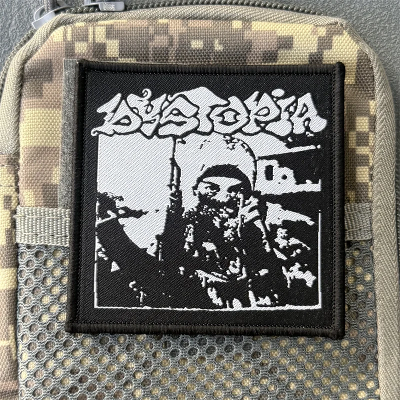 Parche táctico Punk, insignia con estampado de moral militar, gancho y bucle, mochila, ropa, accesorios decorativos, pegatina, brazalete - imagen 4