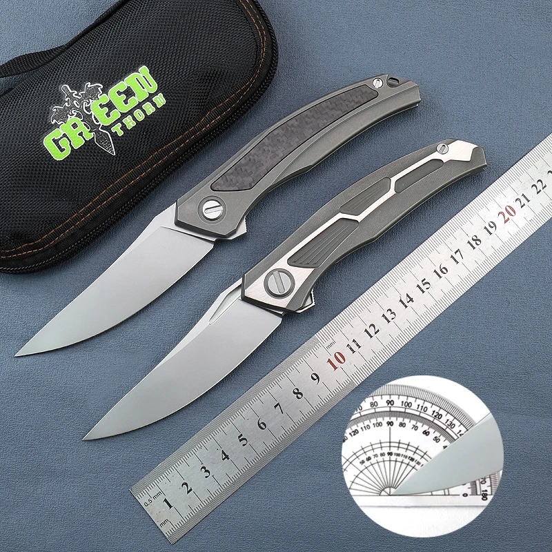 Cuchillo plegable táctico Green Thorn Quantum – Titanio y VG10 para EDC - imagen 5