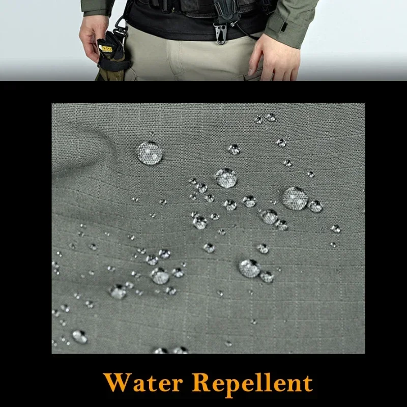 Camisas de combate táctico para hombre, camiseta transpirable de manga larga con capucha de camuflaje, camiseta de Paintball CS de secado rápido, camisetas resistentes al desgaste - imagen 3