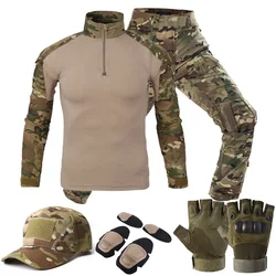 Uniforme táctico camuflaje airsoft chaqueta y pantalón cargo