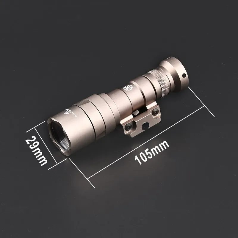 MINI linterna táctica M300B para exteriores, luz de explorador de caza, Airsoft, Wadsn m300b, foco de luz LED blanco, ajuste de riel de 20MM - imagen 4