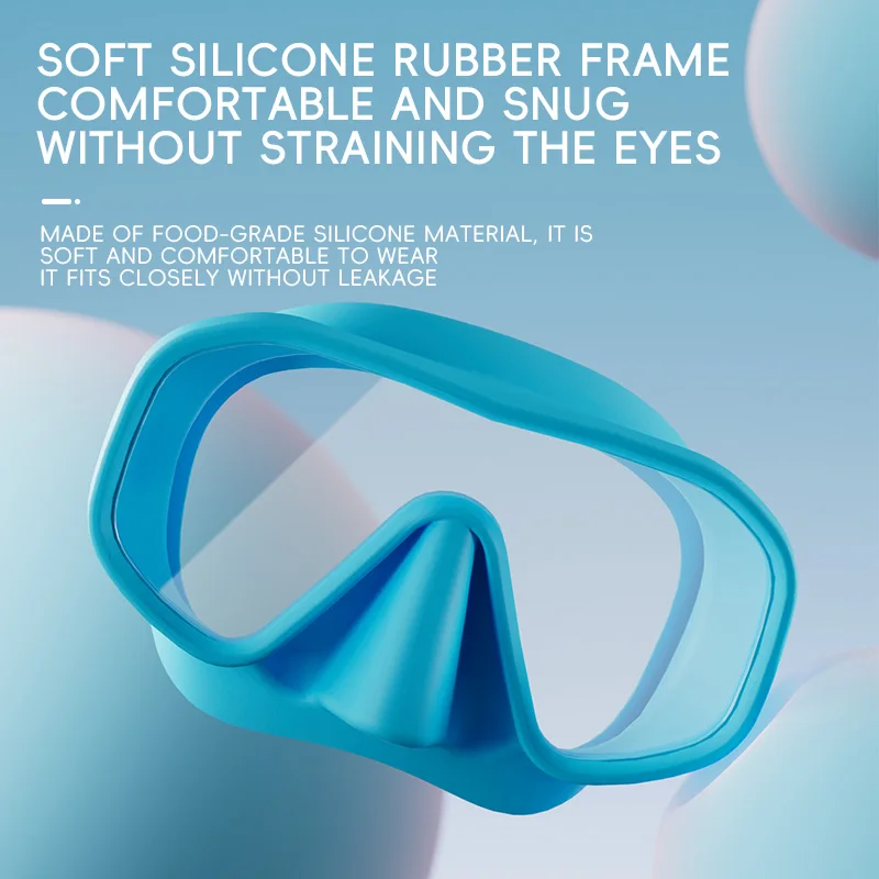 Máscara de buceo subacuática profesional HD vidrio templado adultos ajustable buceo snorkel natación gafas de buceo + caja de almacenamiento - imagen 5
