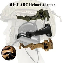 Auriculares tácticos M16C para caza y tiro, Kit de fijación de adaptador de rieles para casco de arco para auriculares M31 / M32 / M32H / M31H