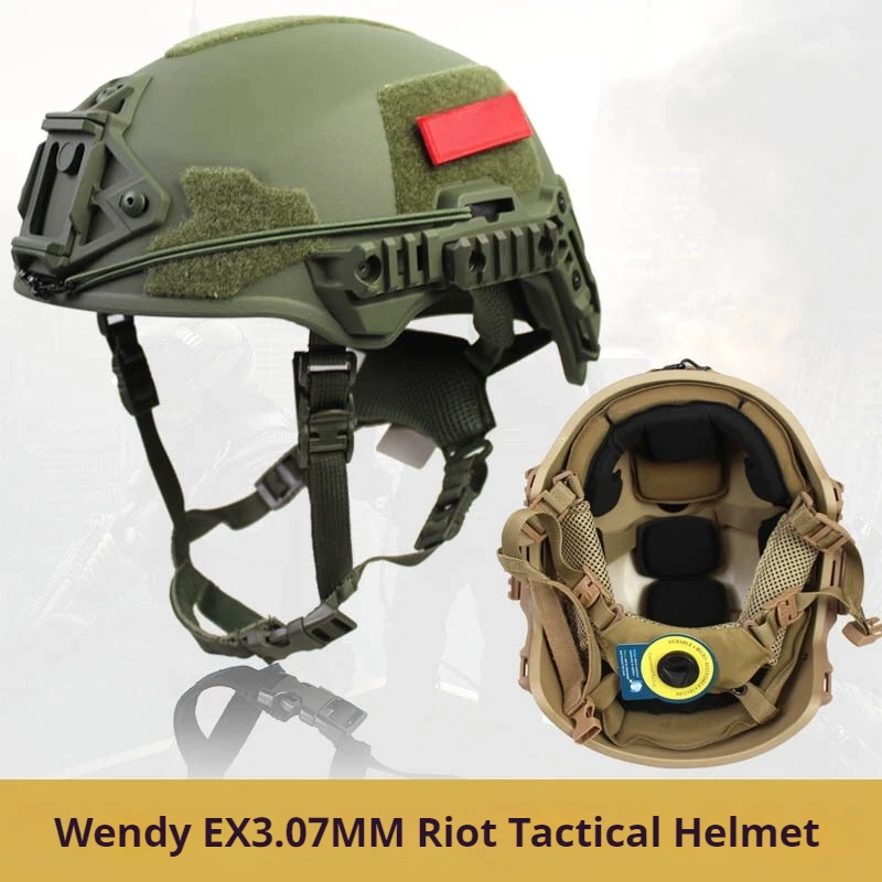 Wendy's-casco balístico de seguridad para pistola de aire táctica, ajustable, para caza al aire libre, CS, equipo deportivo para bicicleta, 3,0 - imagen 5