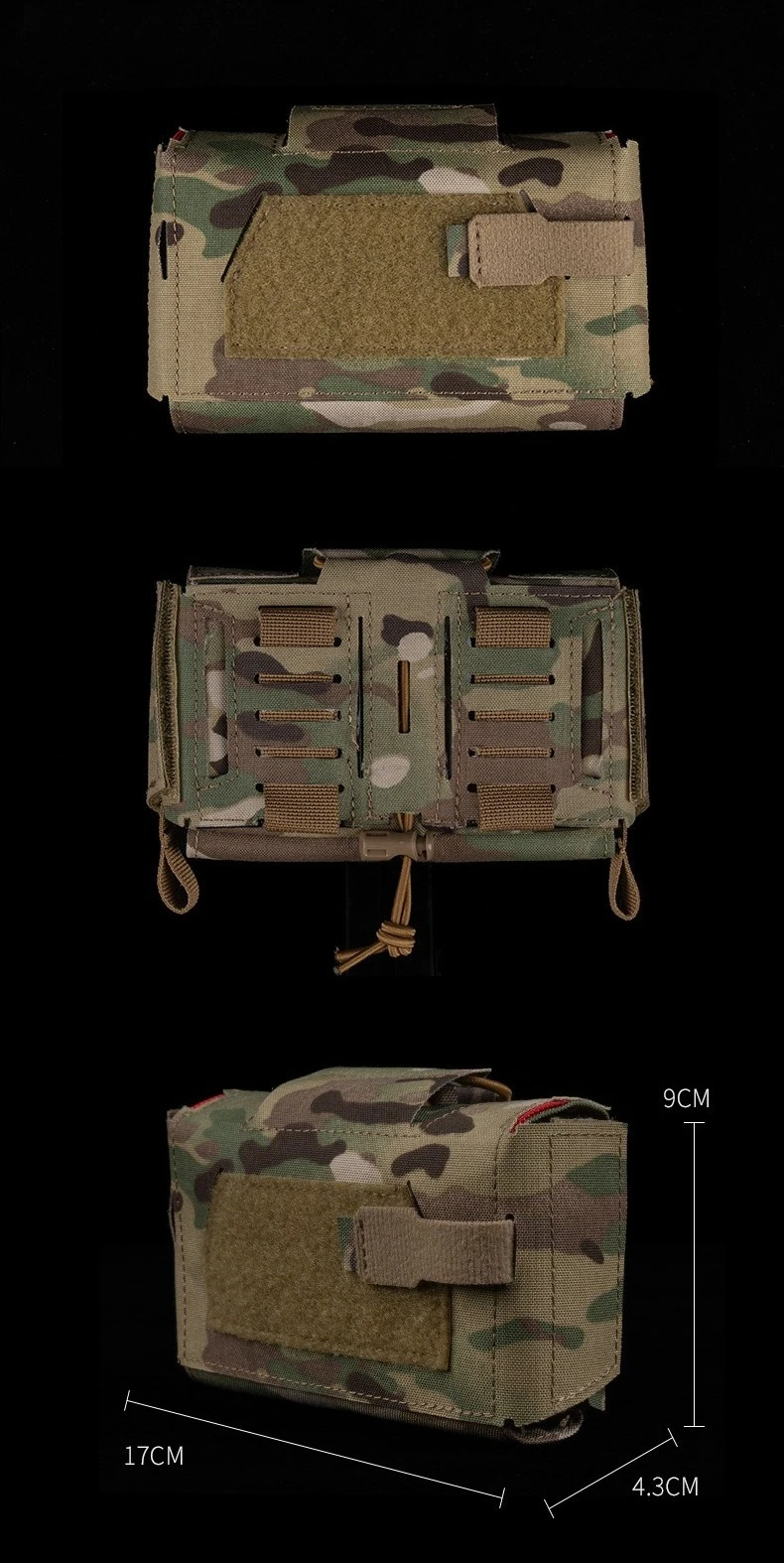 Cinturón táctico de primeros auxilios IFAK, bolsa médica EMT de supervivencia de emergencia, bolsa Med para cinturón de servicio, chaleco y caza - imagen 5