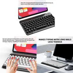Escribiendo amigo los teclados silicona Protectores Convex KeyCaps para reducción errores y fácil mantenimiento K1KF