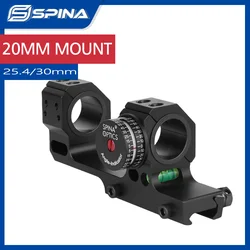 Montura Picatinny 30mm – Aluminum con nivel para mira táctica
