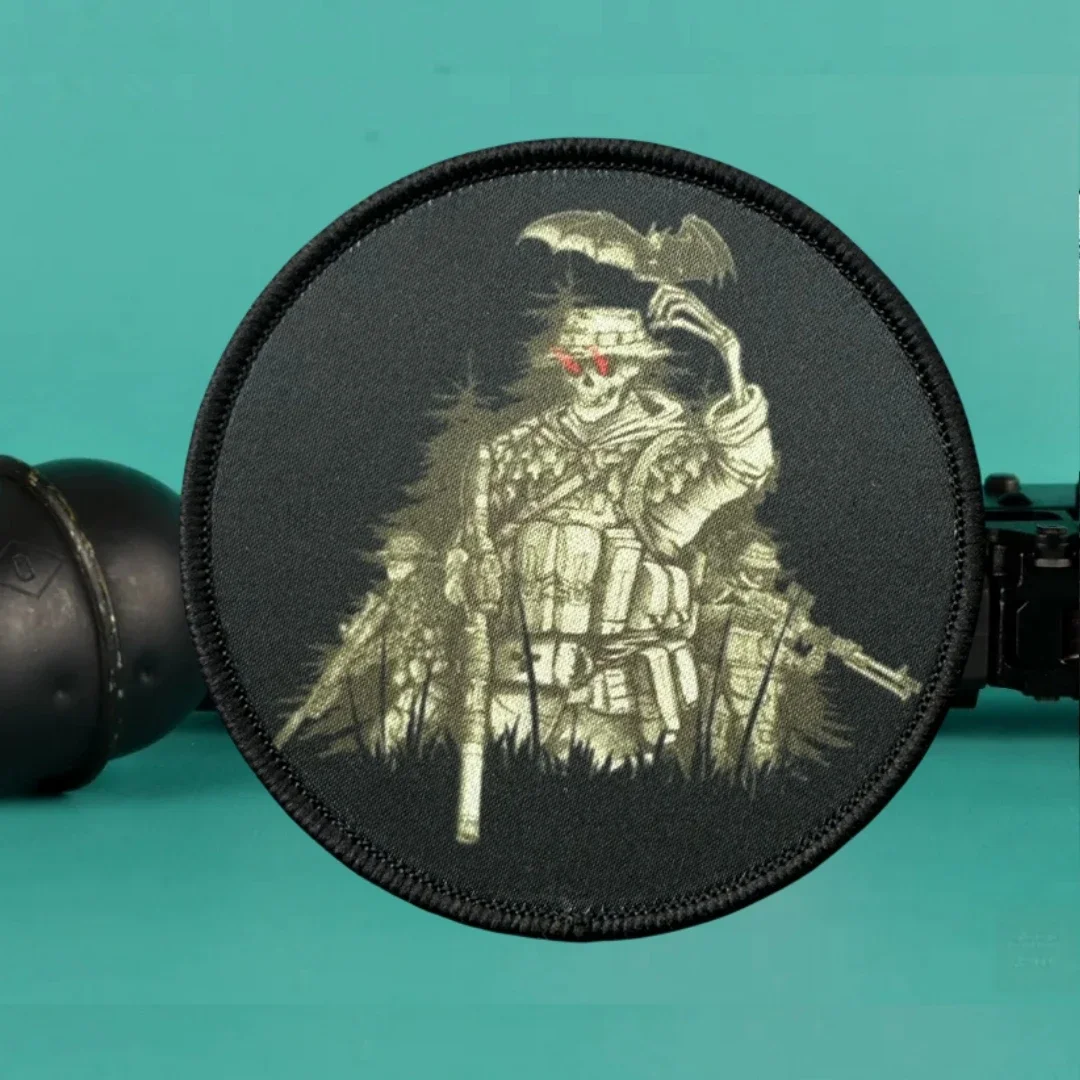 Parche de soldados de exploración de camuflaje nocturno, insignia de moral táctica, pegatina personalizada militar, parches de gancho impresos para ropa - imagen 5