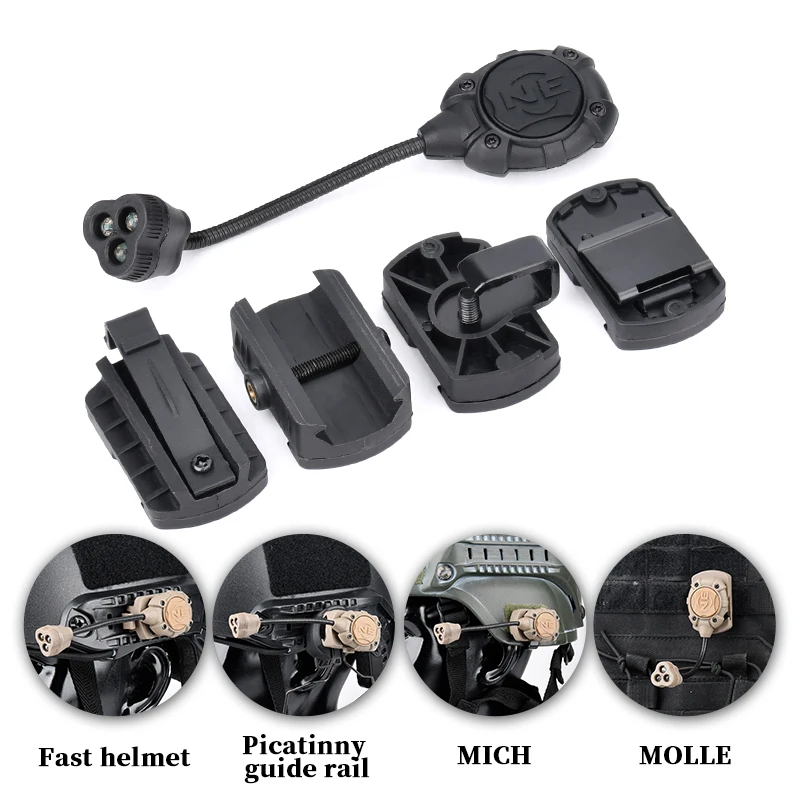 WADSN táctico GEN1 GEN2 GEN3 casco RGB luz Princeton Softair linterna punto rojo linterna LED MPLS lámpara de Rifle de arma ligera - imagen 2