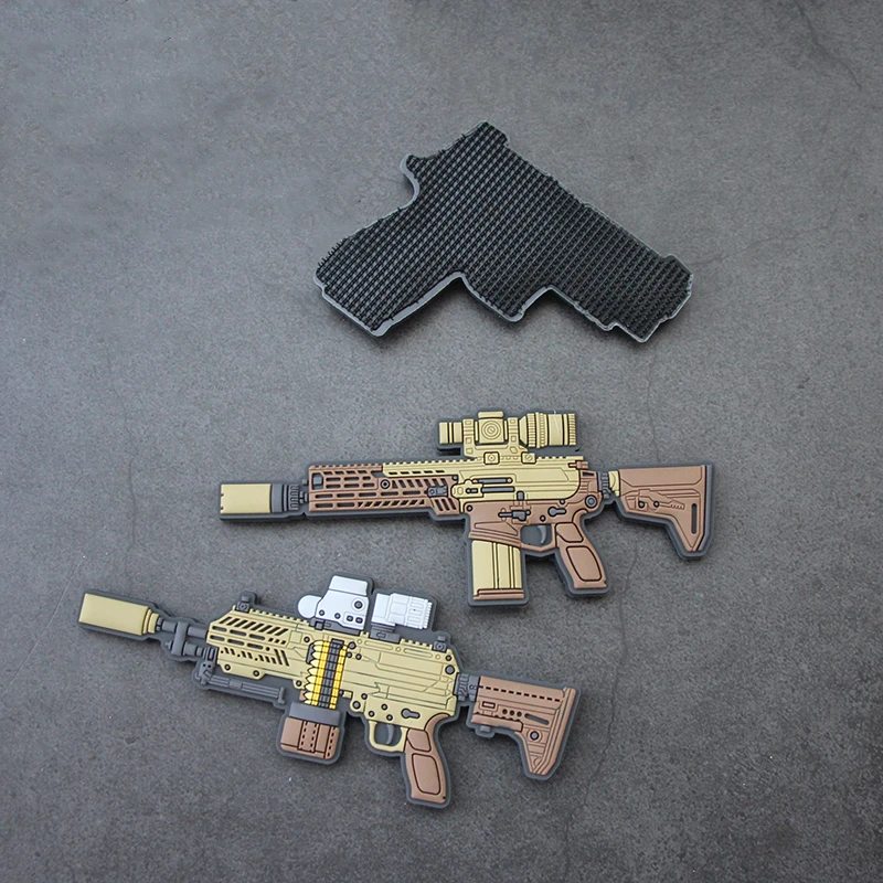 SIG SAUER versión Q brazos XM7 XM250 parche para Rifle de asalto Mini insignia táctica de PVC para decoración de bolsas de ropa - imagen 2