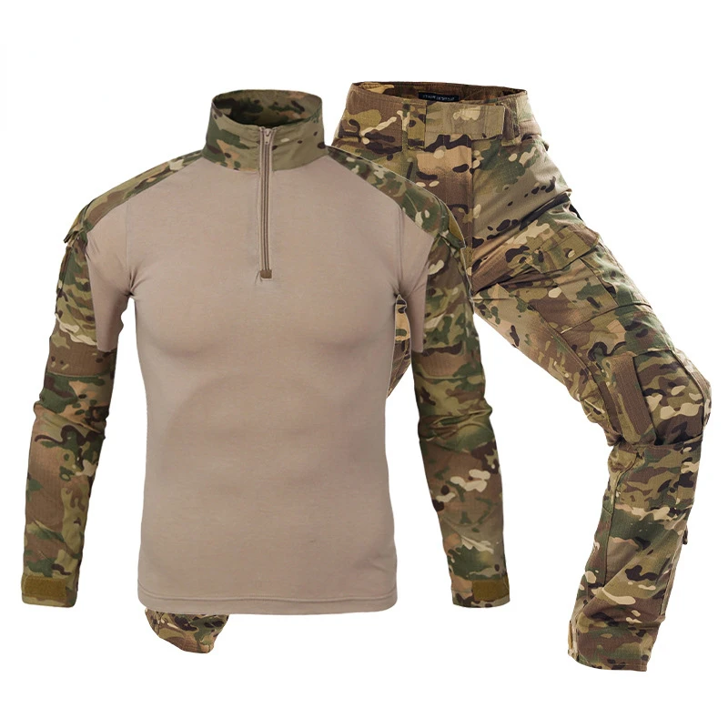 Traje de rana G3 para hombre, traje de manga larga, Camuflaje americano, entrenamiento de rana al aire libre, traje táctico, ropa de caza al aire libre