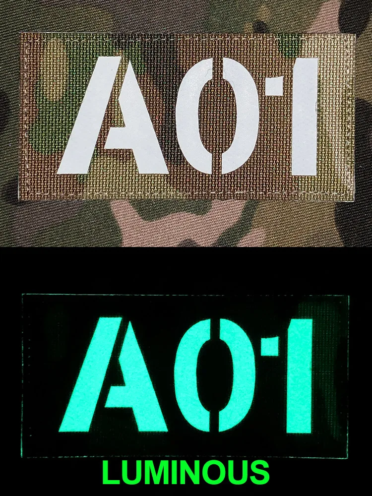 Parche grande trasero luminoso de 25cm, cintas de nombre personalizadas, láser, letras blancas, tácticas de moral, Airsoft militar - imagen 4