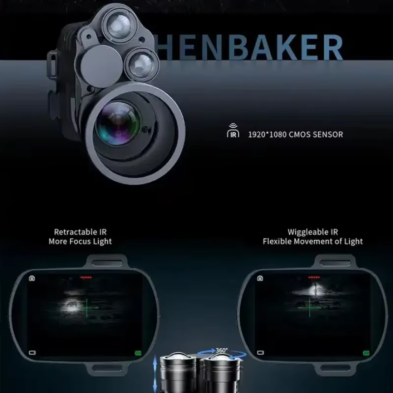 CY789 Monocular visión nocturna WiFi con app zoom para caza - imagen 5