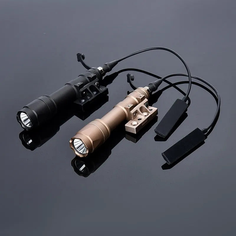 WADSN-linterna táctica M600C M300A, luz blanca, de Metal Base de montaje en Offset, compatible con M-LOK Keymod, Rail, arma de caza, accesorios de explorador - imagen 3