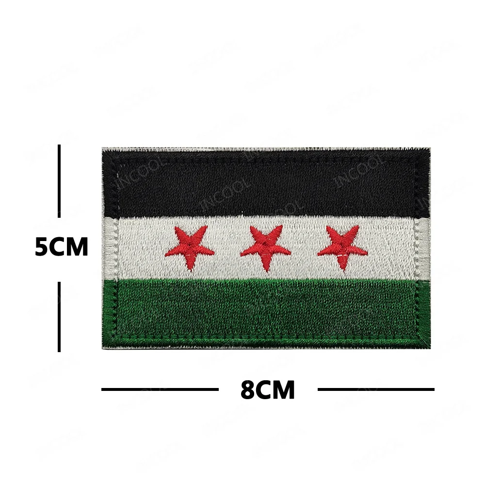 Parches bordados de banderas nacionales, país de Oriente Medio, Emiratos Árabes Unidos, Israel, Chipre, Arabia Saudita, Palestina, Egipto, insignias de apliques tácticos - imagen 4