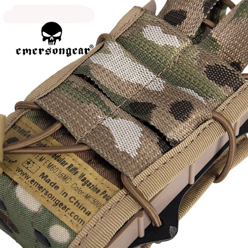 EMERSONGEAR doble Modular Rifle revista bolsa Airsoft caza utilidad MOLLE EM6035 - imagen 4