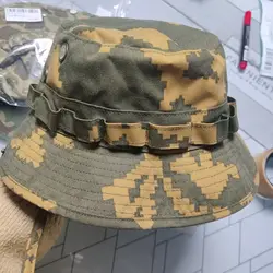 SS-LETO Sombrero táctico verano camuflaje EMR floral amarillo y blanco