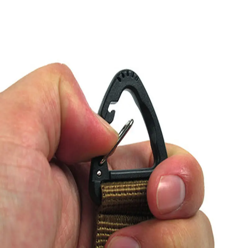 Camping al aire libre senderismo Molle correas Clip EDC cinta de nailon táctica llavero mochila cierre gancho mosquetón cierre gancho hebilla - imagen 3