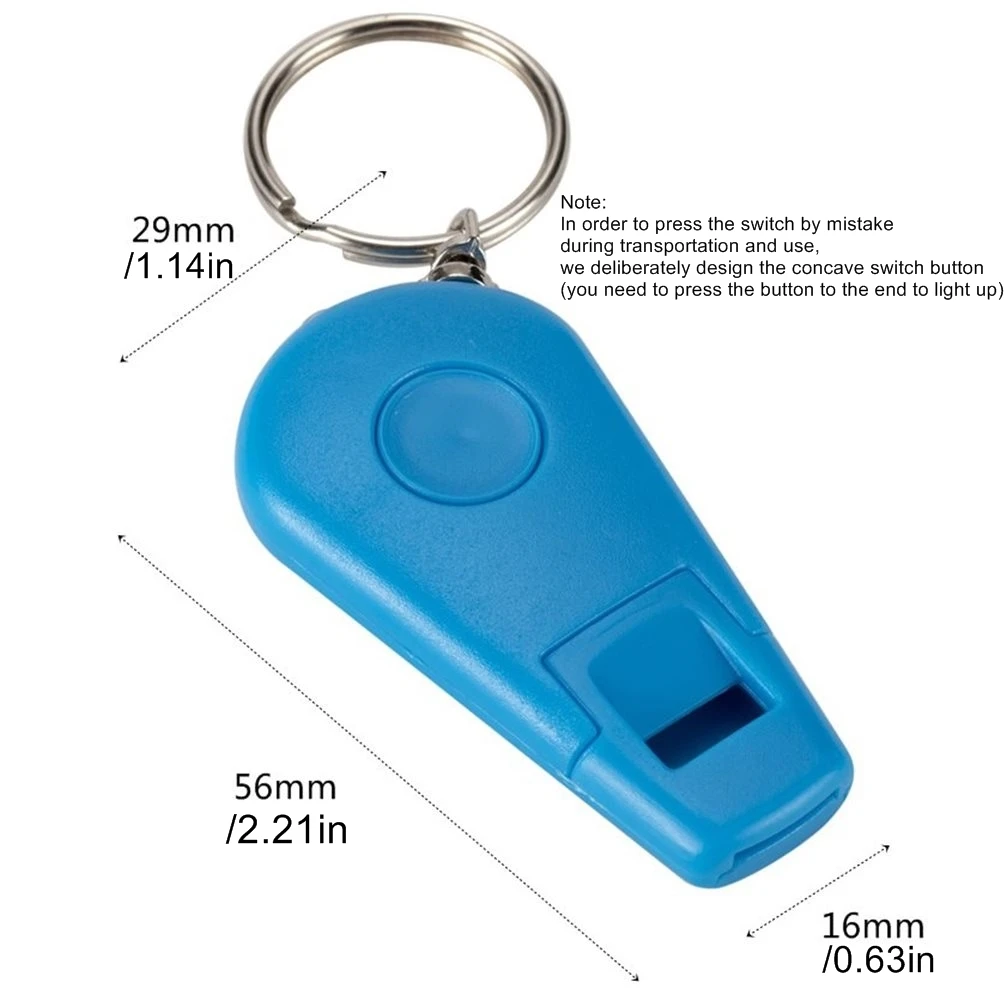 Llavero linterna LED con silbato para camping y emergencias - imagen 4