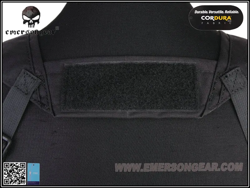 Emersongear-chaleco de combate militar Airsoft, aparejo frontal dividido en V, color negro, EM7451BK, UW Gen - imagen 5