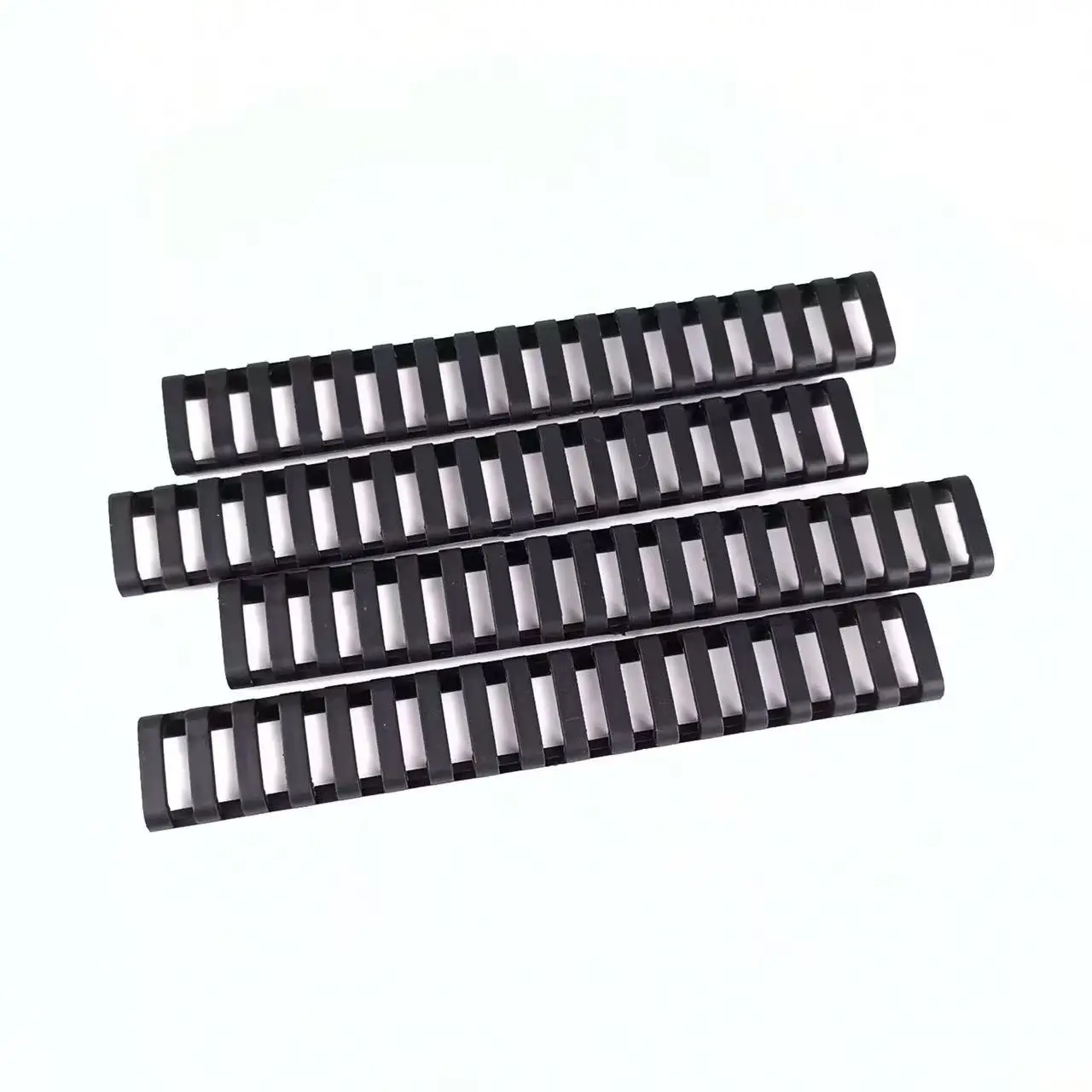 Tira protectora de goma suave para riel guía, chip de madera trapezoidal de goma para vía de tren, protector de manos envuelto, Compatible con KEYMO - imagen 4